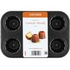 CHEFMADE Canele Cake Pan, Nonstick 6 Cavity Canele Muffin Bakeware