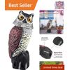Versatile Owl Decoy with Sand-Filled Base - Effective Bird Control for Outdoors