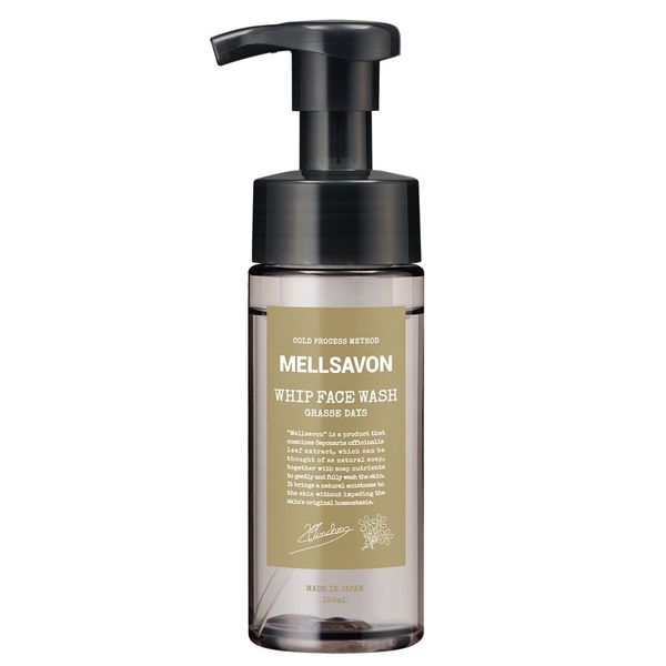 Mellsavon Whipped Face Wash, Grasse Days, 5.1 fl oz (150 ml), Face Wash, 5.1 fl oz (150 ml) (x 1)