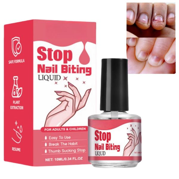 Anti Nail Biting Nail Polish,Quick Drying Nail Biting Prevention,No Bite Nail Polish,Stop Biting Nail,Nail Biting Prevention for Adults,Clear Anti Nail Biting Polish,Stop Nail Biting Nail Varnish