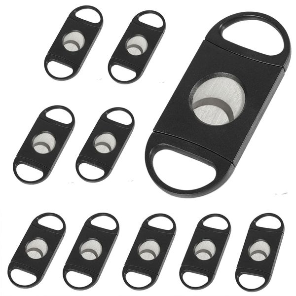 tlhaoa Cigar Cutter Double Blade Guillotine Portable Double Stainless Steel Blade Cigar Clippers Tool 10 Pack