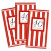 MBB X 3 RUBY RED 40TH WEDDING ANNIVERSARY PARTY INVITATIONS - 8 IN A PACK