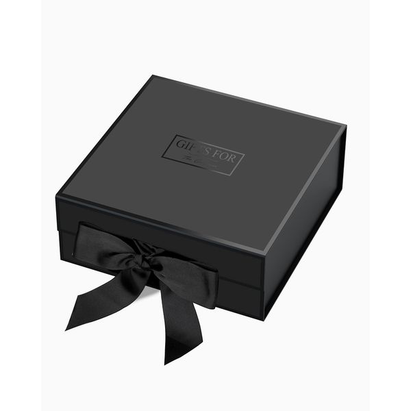 JiaWei Gift Box 24 x 24 x 9.5cm, Gift Box with Ribbon, Luxury Gift Box, Gift Box, Magnetic Gift Box with Lid, Wedding, Bridesmaid, Party, Birthday Christmas Box, Festival, Simple High-End Wrapping Box