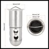 Hihaha 60mm Universal Motorcycle Exhaust Pipe Baffle Can Silver Tone Durable Material