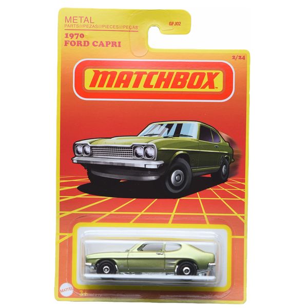Matchbox 1970 Ford Capri, Green 2/24