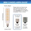 [4 Pack] LED E11 T6 JD 8W 120V 75W 80W Replacement Light Bulbs 3000K Soft White