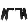 Wrought Iron Cabinet Hinges - Black - Left and Right - Colonial Style