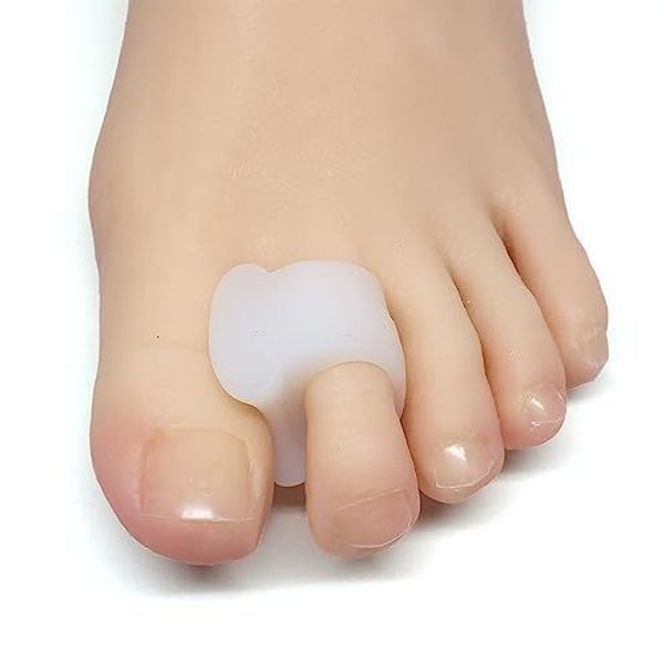 Gel Toe Separators for Overlapping Toes, Bunions, Big Toe Alignment, 4 pack