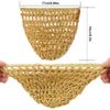 AEVBSOY 3 Pcs Mesh Hair Net Crocheted Thick Short Hair Net Cap Crochet Beanie Soft Rayon Knit Snood Hat Sleeping Women Hairnet Snoods Cover Ornament for Women Hair Accessories Sleeping Hairnet Black