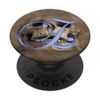 Z Blue Skull Skeleton Dead Horror Initial Monogram Letter PopSockets Swappable PopGrip