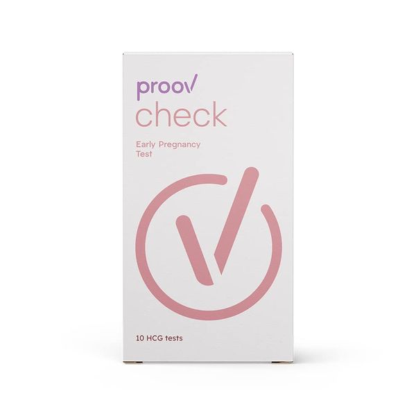 Proov Check Early Pregnancy Test | at Home Pregnancy Detection for Women with 99% Accurate Results | 10 HCG Test Strips | Works Well with Ovulation and Fertility Hormone Tests