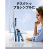 VAYDEER Laptop Stand PC Stand Vertical 2 Stand Holder Adjustable Width ABS Plastic for Tablet/iPad/MacBook Pro Air Vertical - White