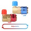 2 AC Low/High Quick Connector Adapter Coupler Auto A/C Manifold Gauge HVAC