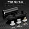 YKZ 7 Pin Magnetic Micro USB/Type C/i-Product Tips Compatible Magnetic USB A Charging Cable