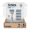 Schick Hydro Dry Skin Razor — Razor for Men with Dry Skin with 5 Razor Blades (Packaging / Color May Vary)