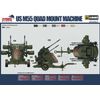 Dynamo Models DYN35DM001 1/35 US M55 Quad Machine Gun Trailer 2 in 1 Plastic Model
