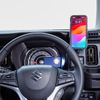 Beat Sonic Smartphone Stand for Suzuki Hustler (BSA25A Automatic Opening and Closing Holder Set with Wireless Charging Function)