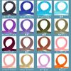 BARSDAR Mesh Extensions, One-Touch Clip Type, Easy Installation, Colorful, Long, Straight, Heat Resistant, Turquoise Blue