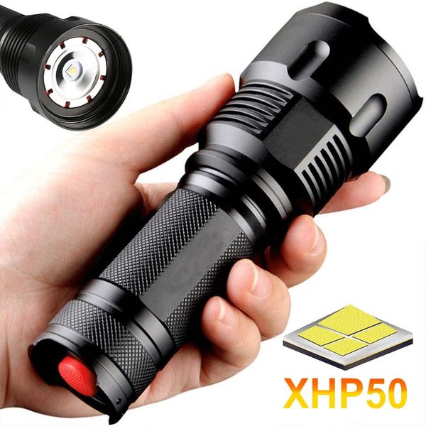 990000LM Adjustable Focus LED Flashlight Torch Light 26650 Zoom 3 Modes Lights