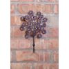 Urbanest Flowers Dimensional Metal Wall Hooks, 7" Width, 10" Height (Purple)