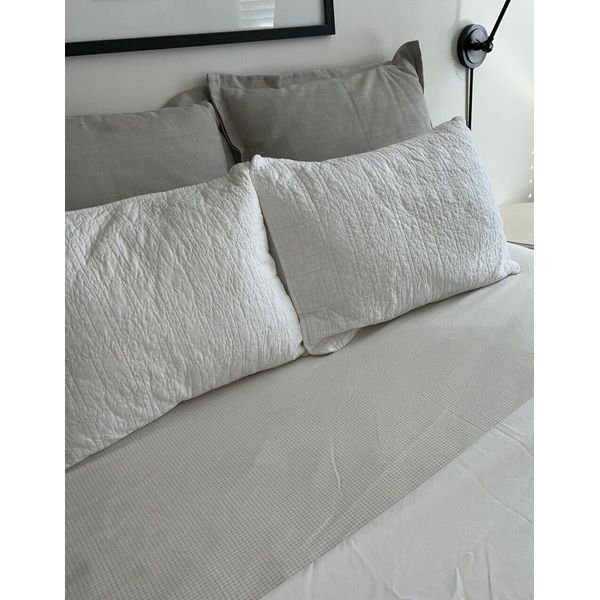 Earthing Grounding Wellness Organic Fitted Sheets FULL size Fits 75" x 54" GRAY