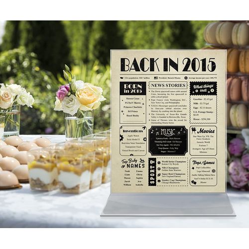 Paintio 10th Birthday Card - 2015 Decorations - Ideas 10th Gifts for Women and Men - 2015 Gifts - 10 birthday Decorations - 8x10 Unframed