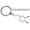 Anatomology Dopamine Molecule Key Chain