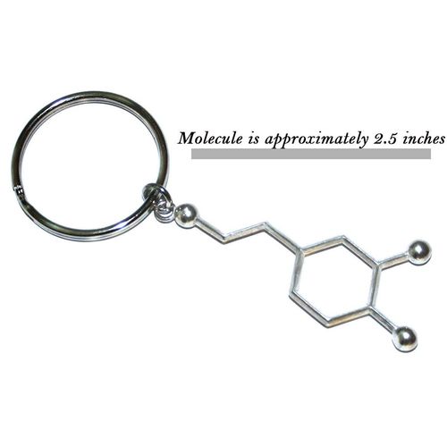 Anatomology Dopamine Molecule Key Chain