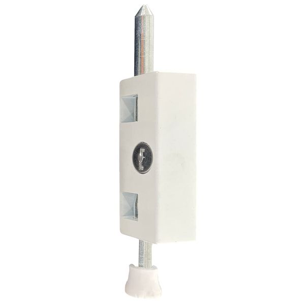 Pro-Lok ENTRY ARMOR EPL-106-W Patio Door Lock- Keyed Lg Rectangle (White Finish)