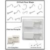 2 Pcs Nose Piercing Kit, Portable Nose Piercing Tools with 12 Pcs Free Nose Rings, Nose Stud Piercing Gun for Cartilage Helix Piercing (Silver)