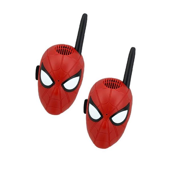 EKids Spiderman Walkie Talkies for Kids, 2 Way Radio Long Range with character graphics and styling, Handheld Kids Walkie Talkies, Outdoor Indoor Adventure Game Play,Red