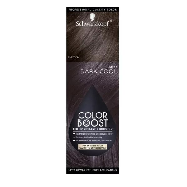 2 Boxes Schwarzkopf Color Boost Color Vibrancy Booster, Dark Cool