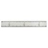 'Alpaca' 30cm (12 Inch) White Plastic Ruler (RL00001230)