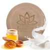 1 Natural Cold Process Soap Bar Goat Milk and Honey - Round