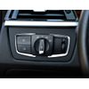 2Pc Metallic Silver Light Switch Surrounding Decorative Trims Compatible with BM