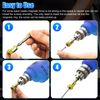 6 x Screwdriver Head Magnetic Ring Pivoting Bit Tip Screw Holder Magnetizer