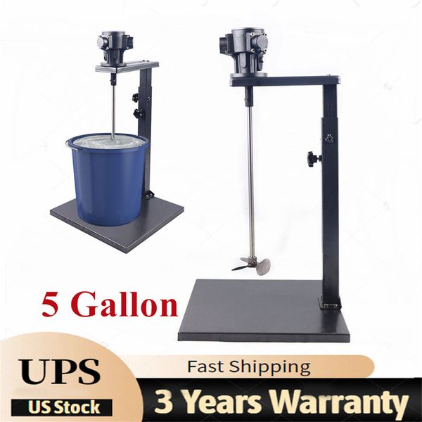 5Gallon 1/4HP Automatic Paint Mixer Blender Pneumatic Agitator Blender Disperser