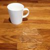 Coasters - Daisy Shaped - Clear - 8 Set