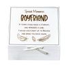 ukgiftstoreonline Boyfriend Remembrance Memory White Keepsake Box With Feather Design