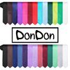 DonDon schmale schwarze Krawatte 5 cm