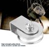 Pulley Block, 0.3 Tons Loading Single Pulley Block Swivel Pulley Roller Lifting Wheel for Wire Rope[#2]