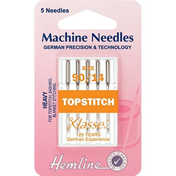 Hemline Sewing Machine Needles Top-Stitch
