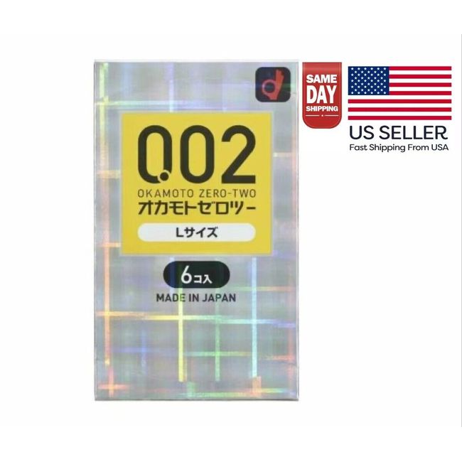 Okamoto 002Ex L Size Large Polyurethane Condoem 6Pcs Made In Japan-US Seller