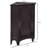 Teamson Home Glancy Freestanding Corner Floor Cabinet