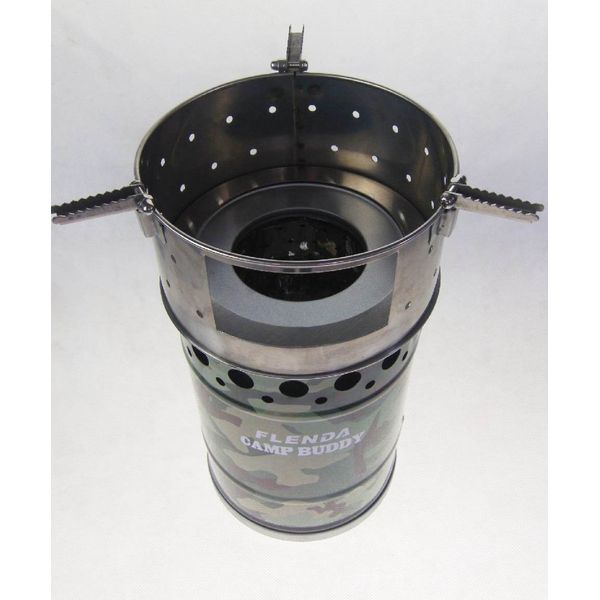 Flenda Camp Buddy Natural Draft Firewood Camp Stove