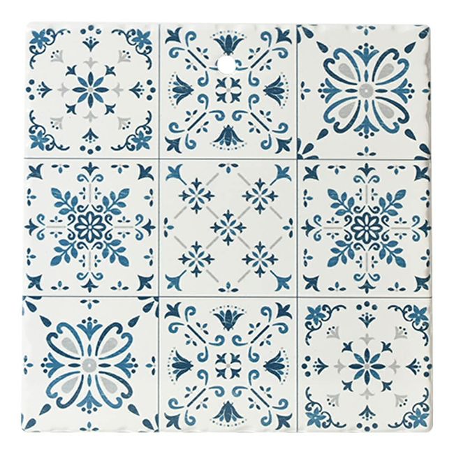 Ceramic Trivet Tile Collage 7.9 x 7.9 inches (20 x 20 cm) K-10447TC