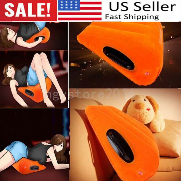 Inflatable Sex Aid Pillow Cushion Pad Triangle Magic Wedge Sex Pillow Adult Game