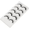 Soft 5 Pairs Handmade Makeup Thick False Eyelashes Long Black Natural