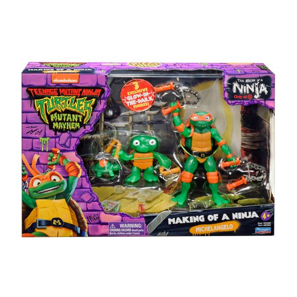 TEENAGE MUTANT NINJA Turtles Evolution Michelangelo 3 Pack, Figurine