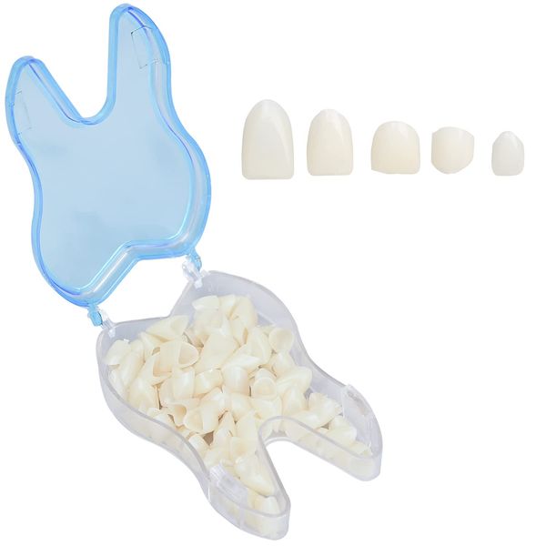 NAUZE 50 Pieces Temporary Crowns Anterior Molar Crown Denture False Teeth